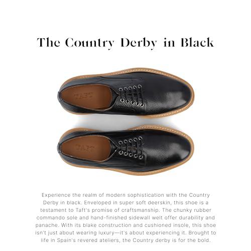 【並行輸入品】TAFT Mens Country Genuine Leather Cap Toe Derby Textured Lace upの画像
