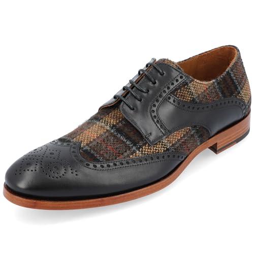 【並行輸入品】TAFT Mens Wallace Genuine Leather and Wool Lace up Brogue Wingtiの画像