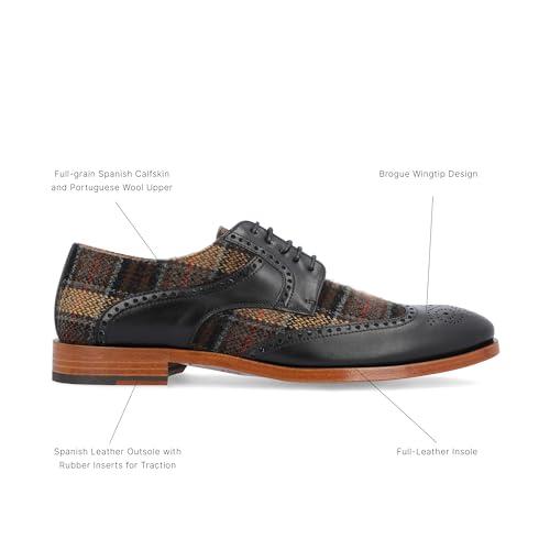【並行輸入品】TAFT Mens Wallace Genuine Leather and Wool Lace up Brogue Wingtiの画像