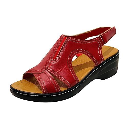 【並行輸入品】Arch Support Slippers Booties Women Leather Walking Sandals forの画像