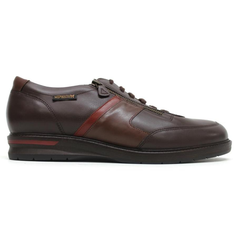 【並行輸入品】Mephisto Mens Fabian Full Grain Leather Dark Brown Shoes 11.5 USの画像