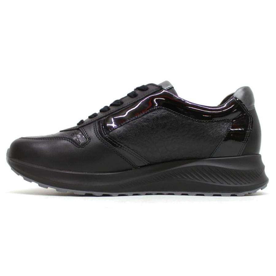 【並行輸入品】Mephisto Womens Kim Leather Black Mix Trainers 8.5 USの画像