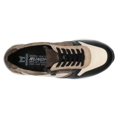 【並行輸入品】Mephisto Womens Kim Leather Black Trainers 8.5 USの画像