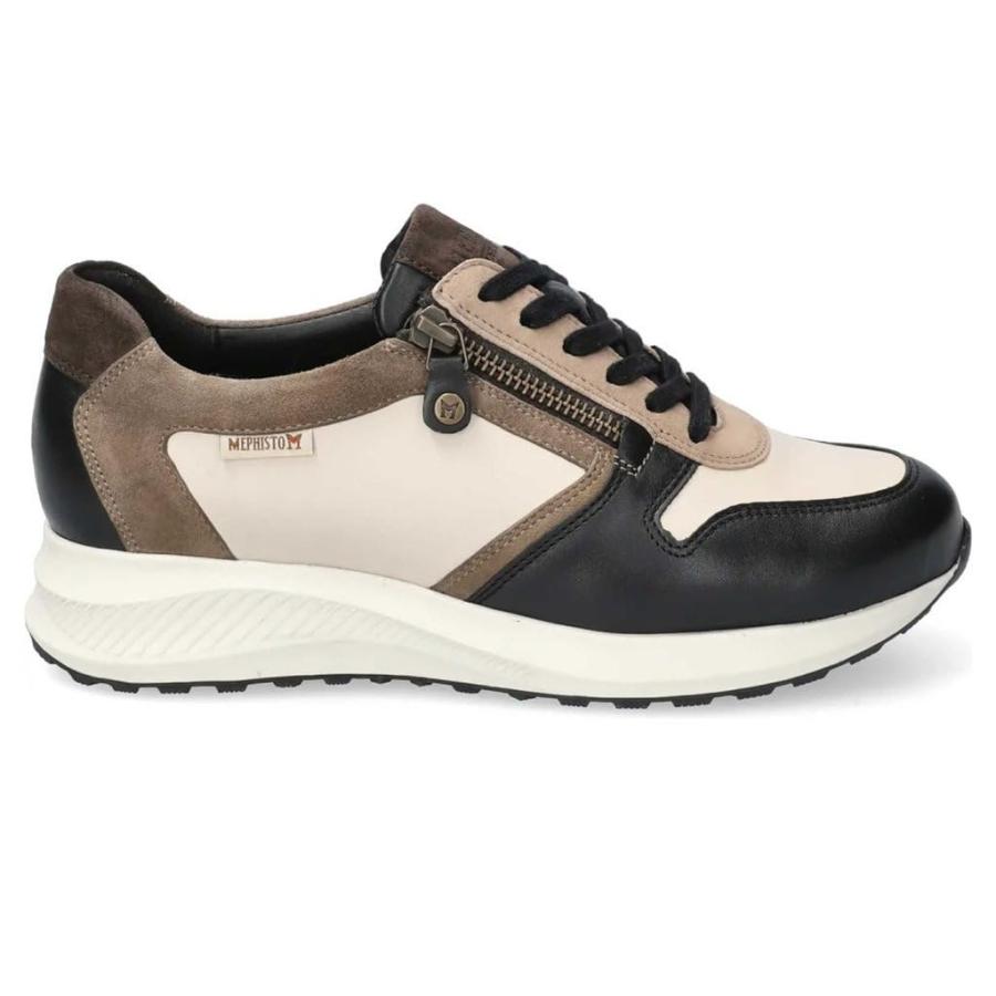 【並行輸入品】Mephisto Womens Kim Leather Black Trainers 8.5 USの画像