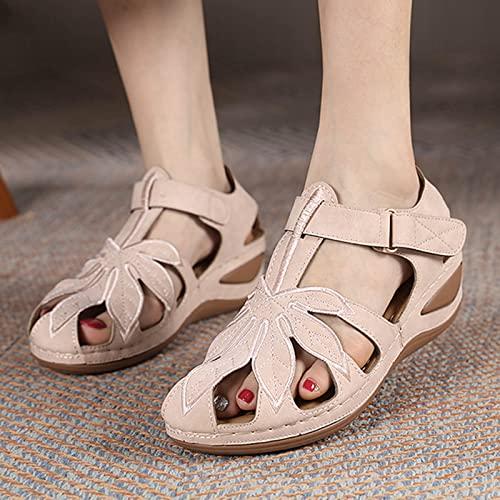 【並行輸入品】SBGMoSJ Orthopedic Slippers for Women Indoor and Outdoor Woman Wの画像