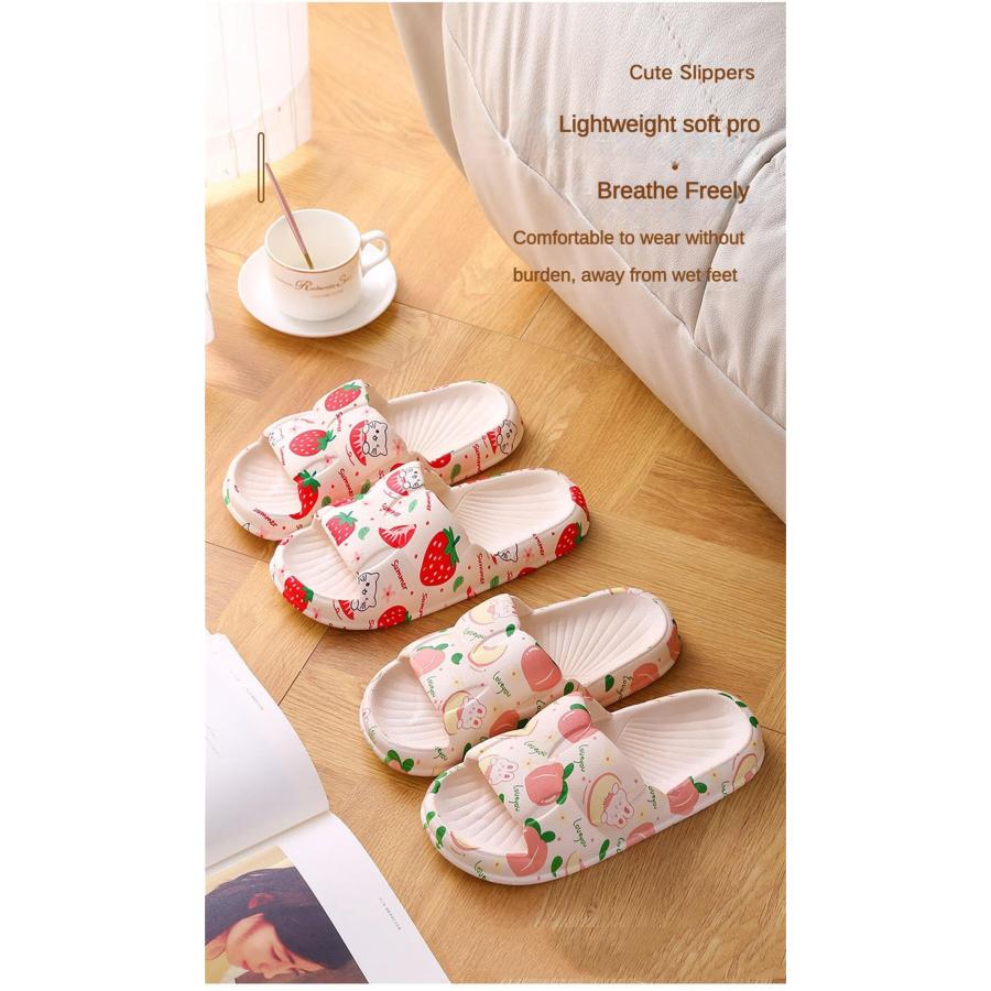 【並行輸入品】Fruit Cartoon Slippers Sandals Women Non Slip   Outdoor \u0026 Indoorの画像