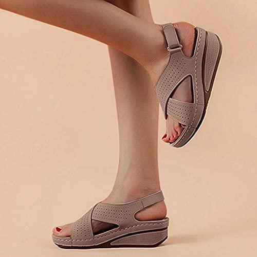 【並行輸入品】Platform Flip Flops with Arch Support for Women Sandalias De Mujの画像