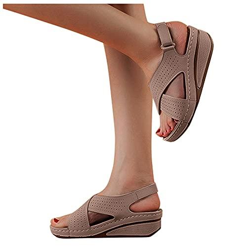 【並行輸入品】Platform Flip Flops with Arch Support for Women Sandalias De Mujの画像
