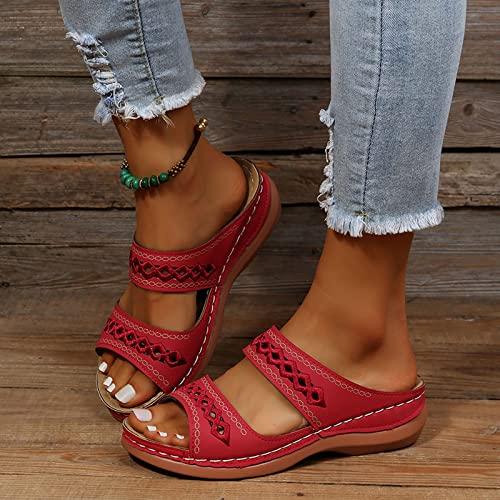 【並行輸入品】TUQIDEWU Summer Sandals for Women 2024, Dressy Sandals Women, Beの画像