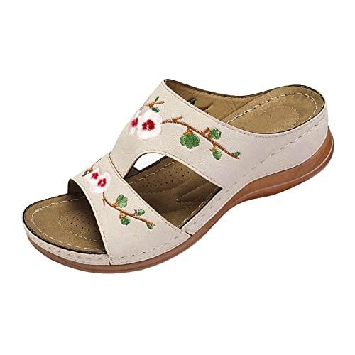【並行輸入品】Rvidbe Womens Flip Flops with Arch Support, Flat Sandals for Wom_1