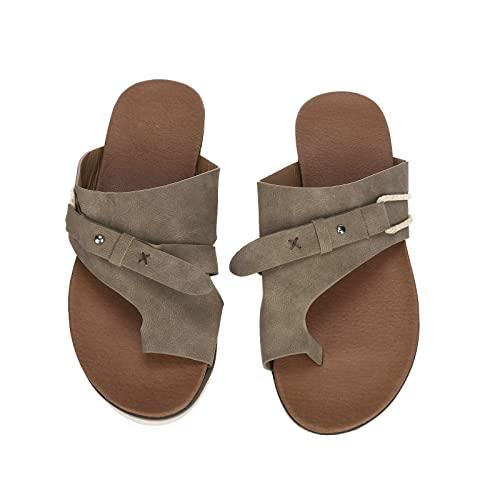 【並行輸入品】SBGMoSJ Orthopedic Slippers for Women Open Toe Silver Dressy Sanの画像