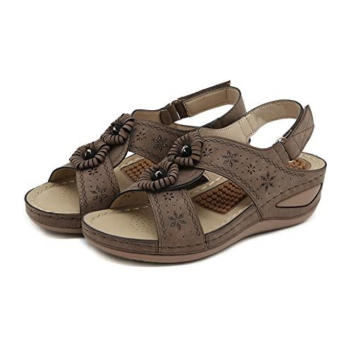 【並行輸入品】Slippers with Arch Support for Women Indoor Fluffy Orthopedic Plの画像