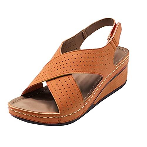 【並行輸入品】SBGMoSJ 7.5 Wide Orthopedic Slippers for Women Women's Walking Sの画像