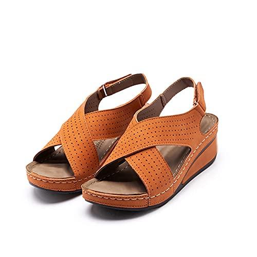 【並行輸入品】SBGMoSJ 7.5 Wide Orthopedic Slippers for Women Women's Walking Sの画像