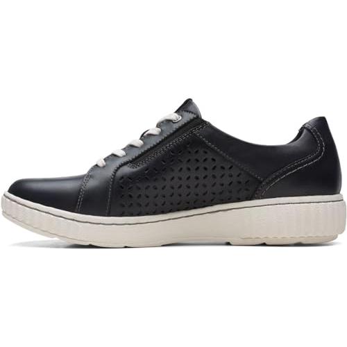 【並行輸入品】Clarks Womens Caroline Ella Shoes， Color Black Leather， Size:_1