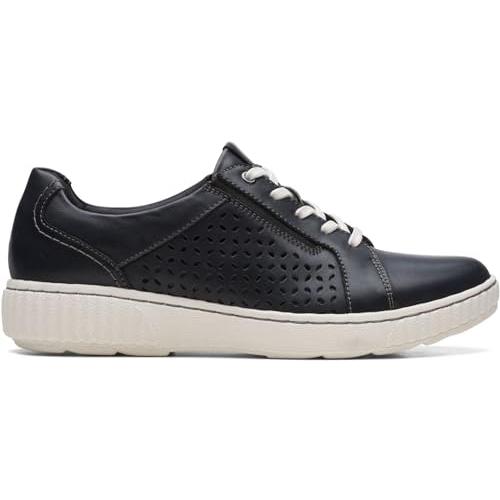 【並行輸入品】Clarks Womens Caroline Ella Shoes， Color Black Leather， Size:_4