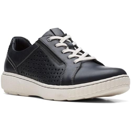 【並行輸入品】Clarks Womens Caroline Ella Shoes， Color Black Leather， Size:_7