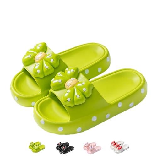 【並行輸入品】Bow Preppy Slippers Cute Home Bathroom Slippers Indoor Slippersの画像