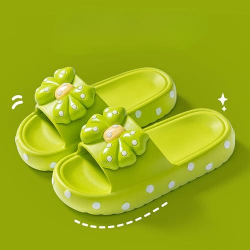 【並行輸入品】Bow Preppy Slippers Cute Home Bathroom Slippers Indoor Slippersの画像