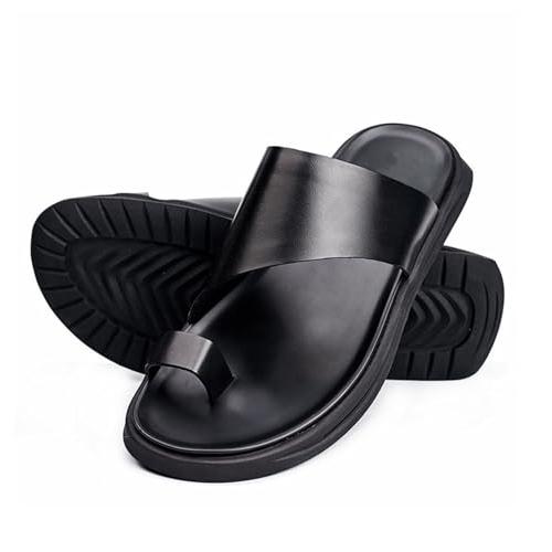 【並行輸入品】Men Summer Outdoor Beach Leather Slip on Bunion Corrector Sandal_1