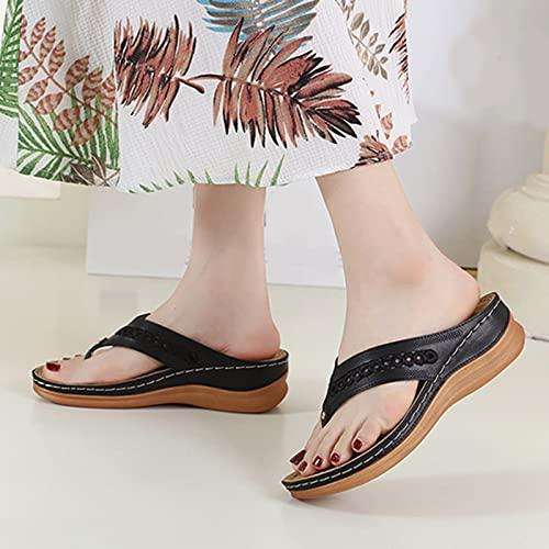 【並行輸入品】Womens Slippers for Plantar Fasciitis Relief Womens Wide Width Oの画像