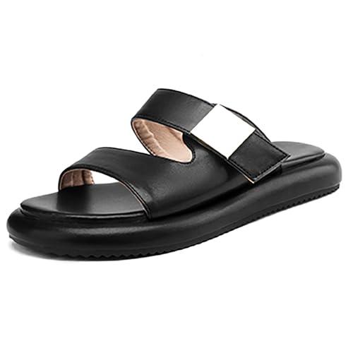 【並行輸入品】LIXGVHRO Women's Flatform Slide Sandals Slip On Two Bands Open Tの画像