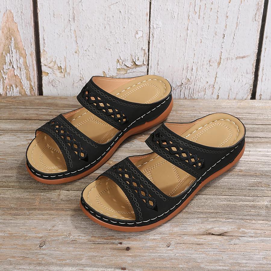 【並行輸入品】Cathalem Orthopedic Sandals for Women Arch Support Sandals Wedgeの画像