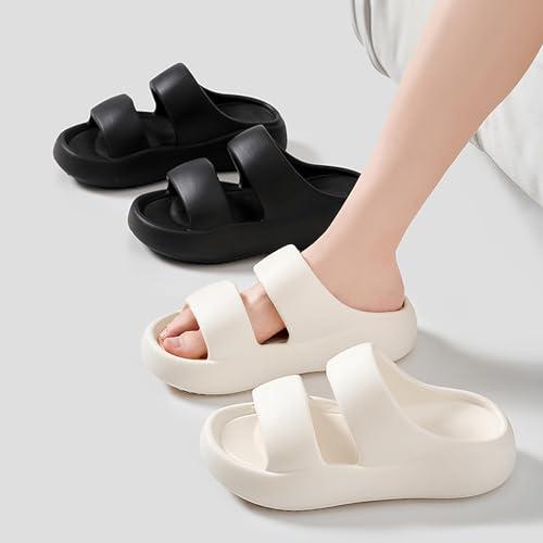 【並行輸入品】8QIDA Sandals for Women and Men with Non Slip on Basic Plain Sliの画像
