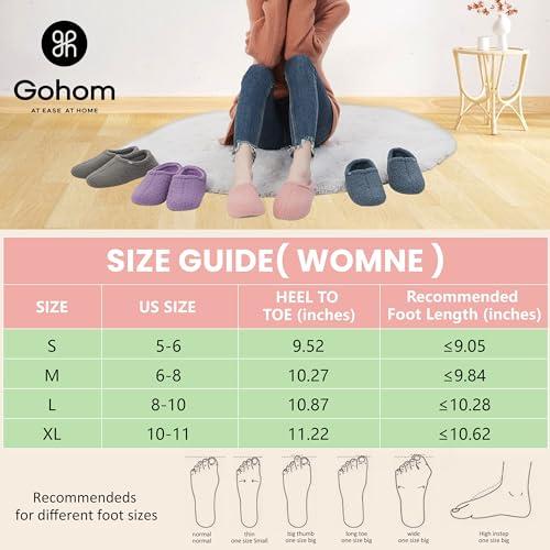 【並行輸入品】Gohom Ladies' Fuzzy Slippers with Non Slip Sole, Comfy Shoes forの画像