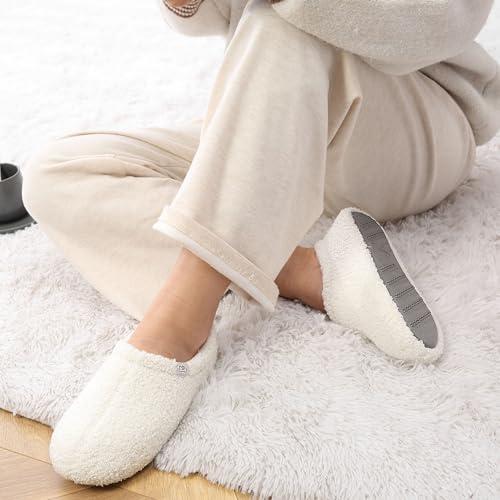 【並行輸入品】Gohom Ladies' Fuzzy Slippers with Non Slip Sole, Comfy Shoes forの画像