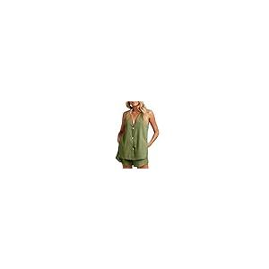 【並行輸入品】Warehouse Deals Today Summer 2 Piece Sets for Women Linen Vests