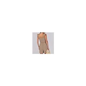 【並行輸入品】FQFGGYD Women's 2 Piece Suit Pleated Sleeveless Ruffle Slim fit_5