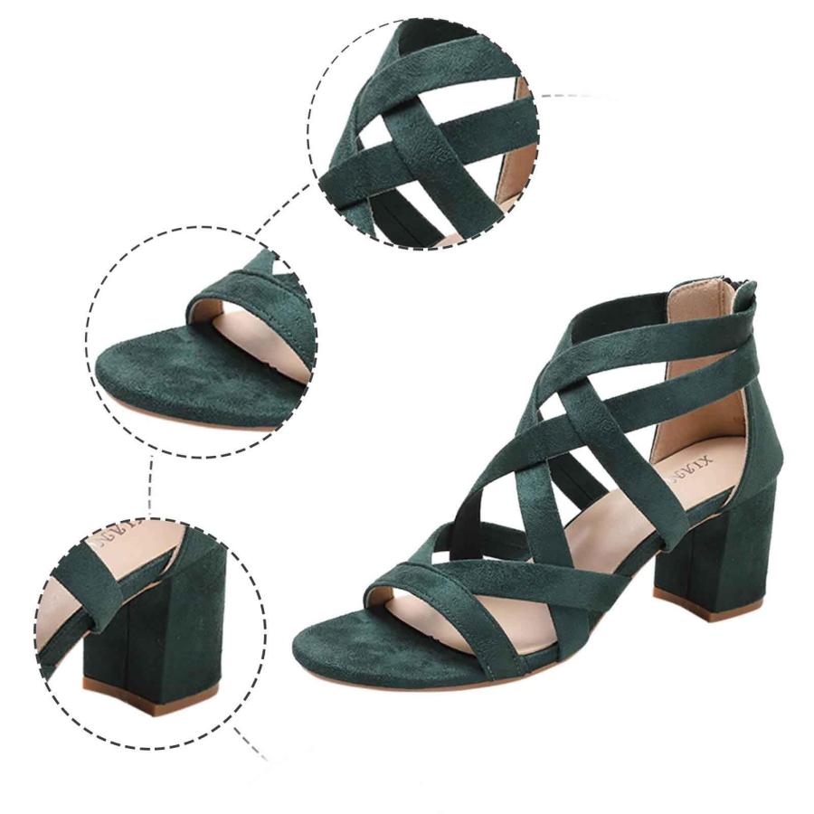 【並行輸入品】generic Women's Casual Strappy Sandal Soft Ankle Strap Dress Shoの画像