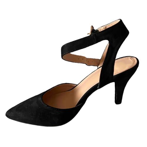 【並行輸入品】Womens Sandals Wide Slippers Strappy Lace Up Low Block Two Strapの画像