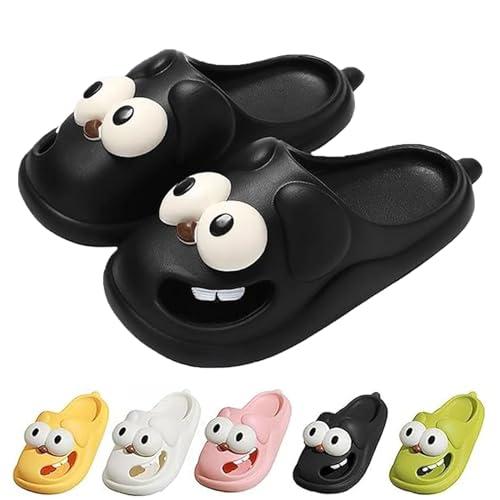 【並行輸入品】hohny Tongue Kiss Slippers, Cute Funny 3d Big Eye Dog Slipper Fuの画像
