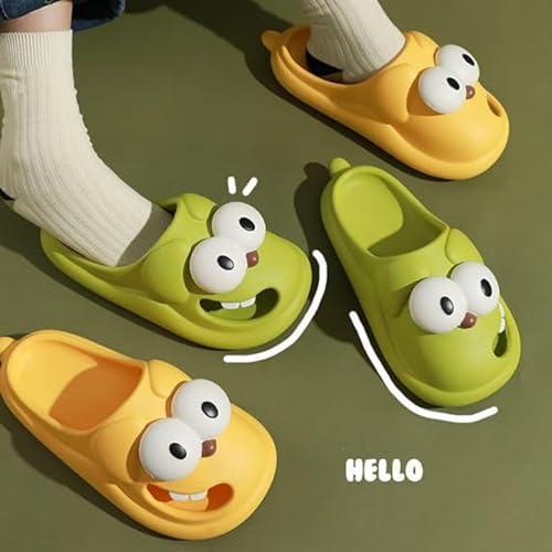【並行輸入品】hohny Tongue Kiss Slippers, Cute Funny 3d Big Eye Dog Slipper Fuの画像