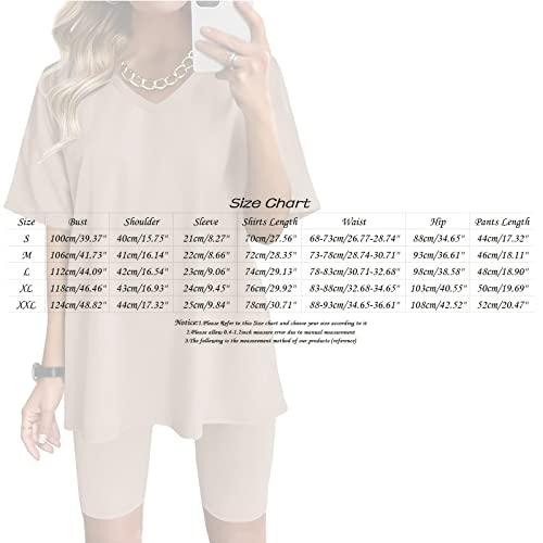 【並行輸入品】Lainuyoah 2 Piece Lounge Set Women Plus Size Short Sleeve V Neck_7