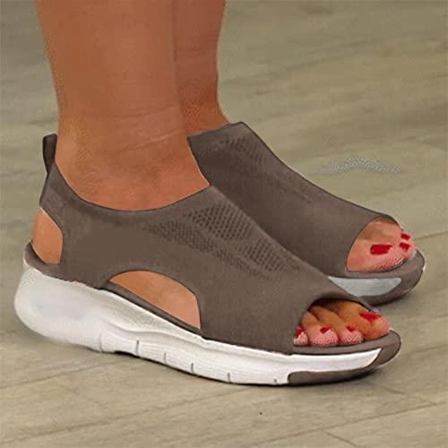 【並行輸入品】Arch Support Slippers Booties Women Wedge Sandals for Women Dresの画像