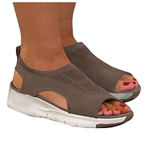 【並行輸入品】Arch Support Slippers Booties Women Wedge Sandals for Women Dresの画像