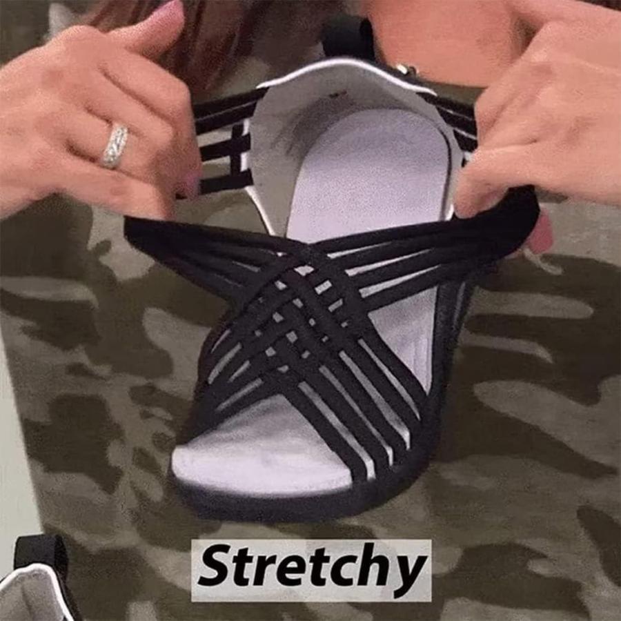 【並行輸入品】Baimiu Gladiator Sandals for Women Multi Strap Platform Wedges Wの画像