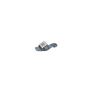 【並行輸入品】ZUYIYIA Women’s Rhinestone Square Open Toe Flat Sandals,Fashionの画像