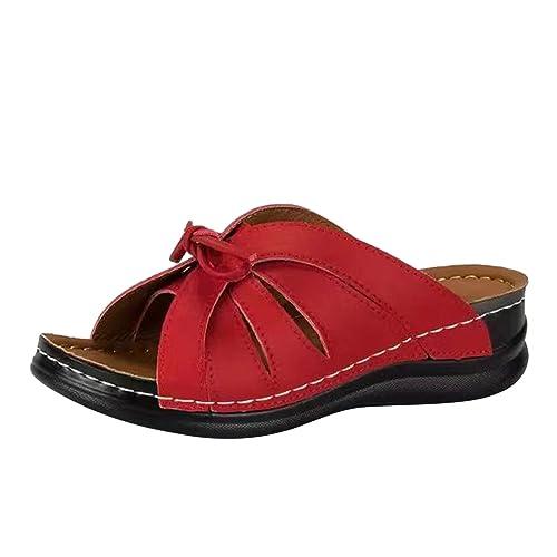 【並行輸入品】Rvidbe Sandals Women Wide, Flip Flops for Women with Arch Supporの画像