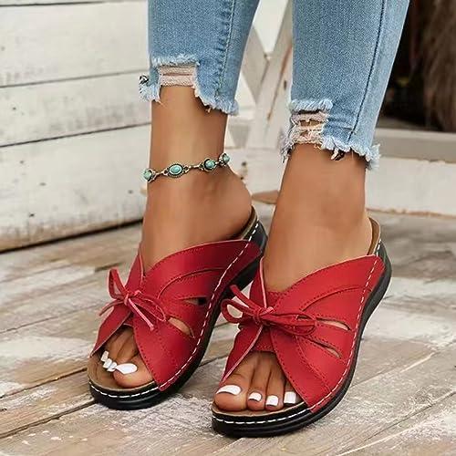 【並行輸入品】Rvidbe Sandals Women Wide, Flip Flops for Women with Arch Supporの画像