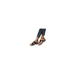 【並行輸入品】Shengsospp Women Flat Thong Sandals Slides Comfort Plantar Archの画像