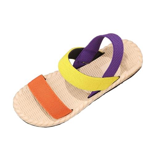 【並行輸入品】LKPJJFRG Womens Slippers Sandals Strappy Flat Sandals Flip Flopsの画像