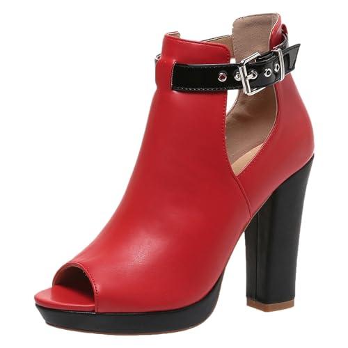 【並行輸入品】LKPJJFRG Womens Platform Sandals Slippers Soft Square Open Toe Bの画像