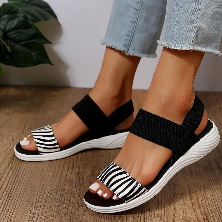 【並行輸入品】generic Women Slippers Sandals Cork Footbed Flat Sandals Flip Flの画像