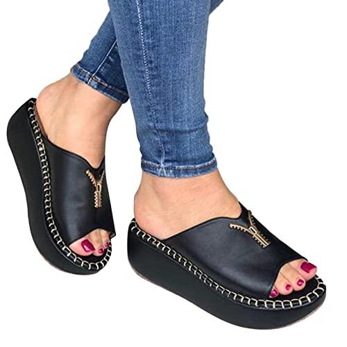【並行輸入品】generic Women's Chunk Low Heel Pump Sandals Strappy Ankle Strapの画像
