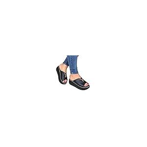 【並行輸入品】generic Women's Chunk Low Heel Pump Sandals Strappy Ankle Strapの画像