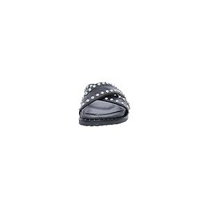 【並行輸入品】Steve Madden Womens Zahara Faux Leather Slide Sandals Black 10 Mの画像